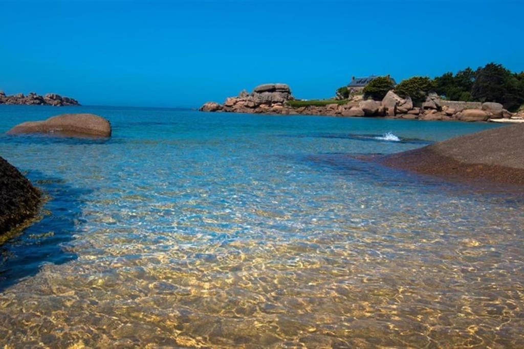 Maison - Villa Bord De Mer, Cote De Granit Rose Perros-Guirec Bagian luar foto